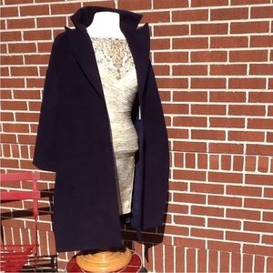 Navy Felt Coat / Wrap